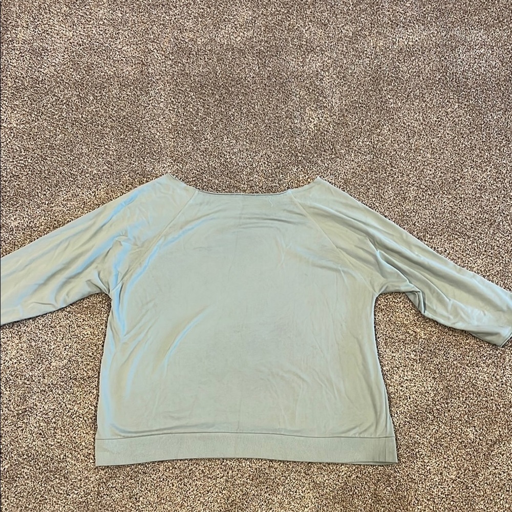 Light Blue 3/4 Sleeve Top - Picture 5 of 6